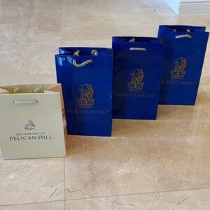 Ritz-Carlton Laguna Beach and Pelican Hill Newport Beach Gift Bags Set